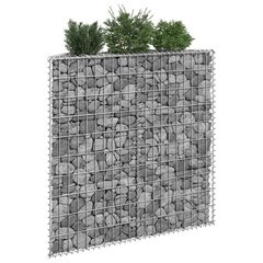 vidaXL gabioon-taimelava, tsingitud teras, 100 x 20 x 100 cm hind ja info | Istutus- ja turbapotid | kaup24.ee
