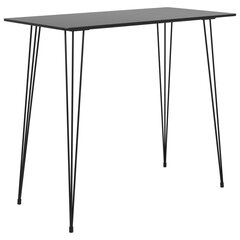 vidaXL 5-osaline baarikomplekt, must ja valge цена и информация | Комплекты мебели для столовой | kaup24.ee