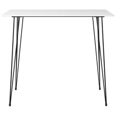 vidaXL 5-osaline baarikomplekt, valge цена и информация | Комплекты мебели для столовой | kaup24.ee