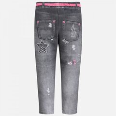 Леггинсы с джинсовыми мотивами для девочки цена и информация | Штаны для девочек | kaup24.ee