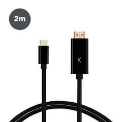 Адаптер USB C—HDMI KSIX цена и информация | Кабели для телефонов | kaup24.ee