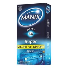 Презервативы Manix Super Нет 18,5 cм (14 шт) цена и информация | Презервативы | kaup24.ee