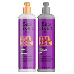 Tigi Bed Head Serial Blonde Restoring, hõbeshampoon komplekt 2X400ml цена и информация | Шампуни | kaup24.ee