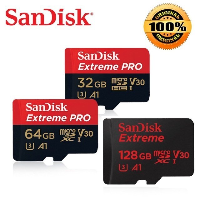 Mälukaart Sandisk Extreme Pro microSDHC 32GB 100/90 MB/s A1 C10 V30 UHS-I U3 цена и информация | Mobiiltelefonide mälukaardid | kaup24.ee