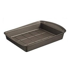 Küpsetusplaat Brownies Pyrex Asimetria Tsingitud Teras (28 x 22 cm) hind ja info | Ahjuvormid ja küpsetustarvikud | kaup24.ee