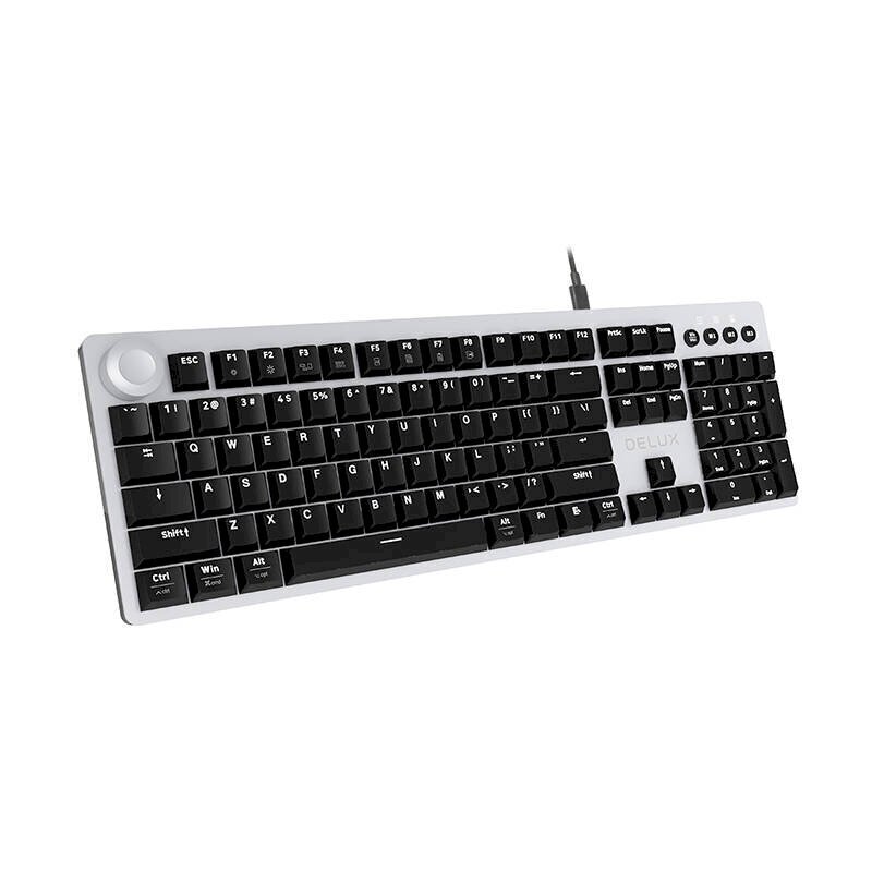 Mechanical keyboard Delux K100US (Grey) цена и информация | Klaviatuurid | kaup24.ee