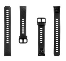 Tactical 438 Silicone Band for Honor Band 4/5 Black цена и информация | Аксессуары для смарт-часов и браслетов | kaup24.ee