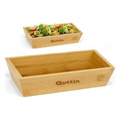 Блюдо Quttin, бамбук, 12 x 12 x 5 см цена и информация | Посуда, тарелки, обеденные сервизы | kaup24.ee