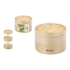 Toiduauruti Quttin, Bambus, 2 taset (23-21 x 15.5 cm) hind ja info | Potid ja kiirkeedupotid | kaup24.ee