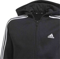 Laste dressipluus Adidas Essentials 3S Full Zip Hoodie Jr GQ8900, must цена и информация | Свитеры, жилетки, пиджаки для мальчиков | kaup24.ee