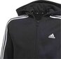 Laste dressipluus Adidas Essentials 3S Full Zip Hoodie Jr GQ8900, must цена и информация | Poiste kampsunid, vestid ja jakid | kaup24.ee