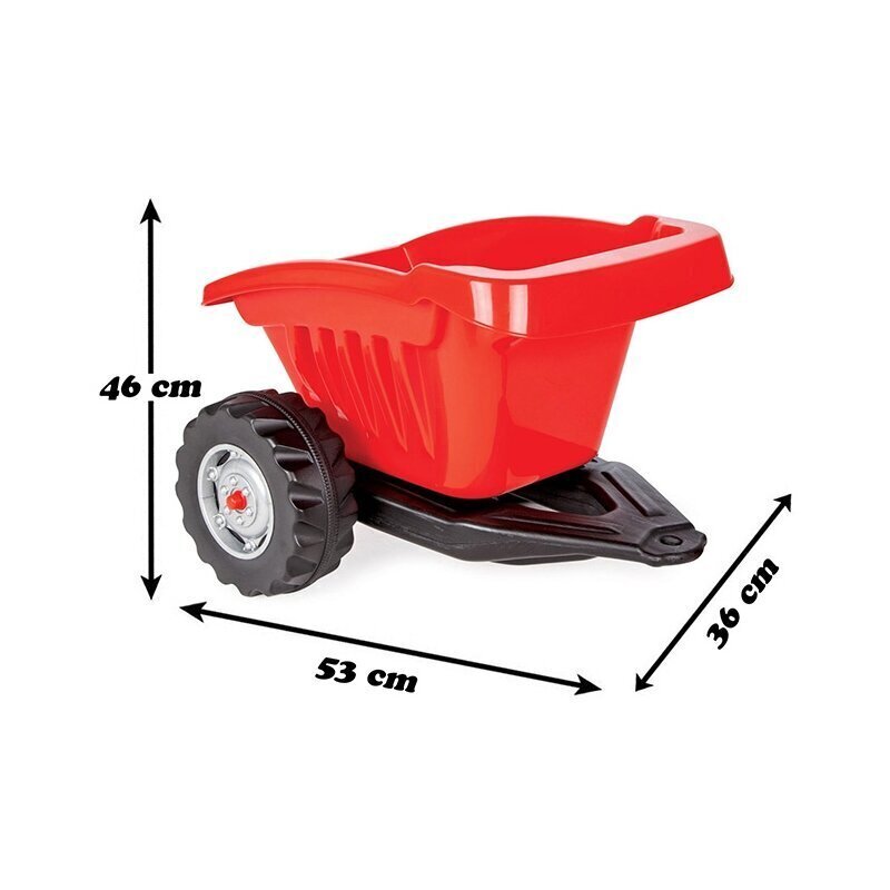 Traktori haagis Woopie Active Trailer, punane hind ja info | Poiste mänguasjad | kaup24.ee