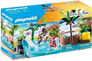Playmobil Playmobil Children's pool with whirlpool - 70611 hind ja info | Klotsid ja konstruktorid | kaup24.ee