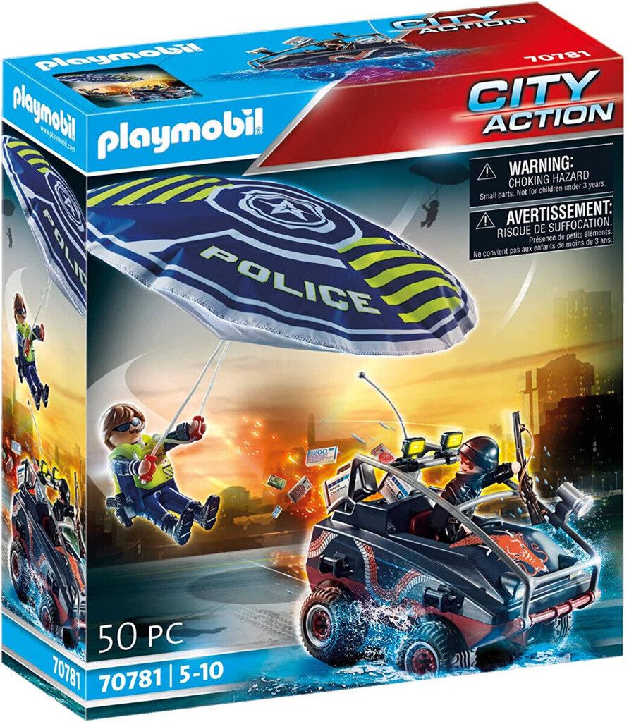 70781 PLAYMOBIL® City Action, Politsei langevari ja auto цена и информация | Klotsid ja konstruktorid | kaup24.ee