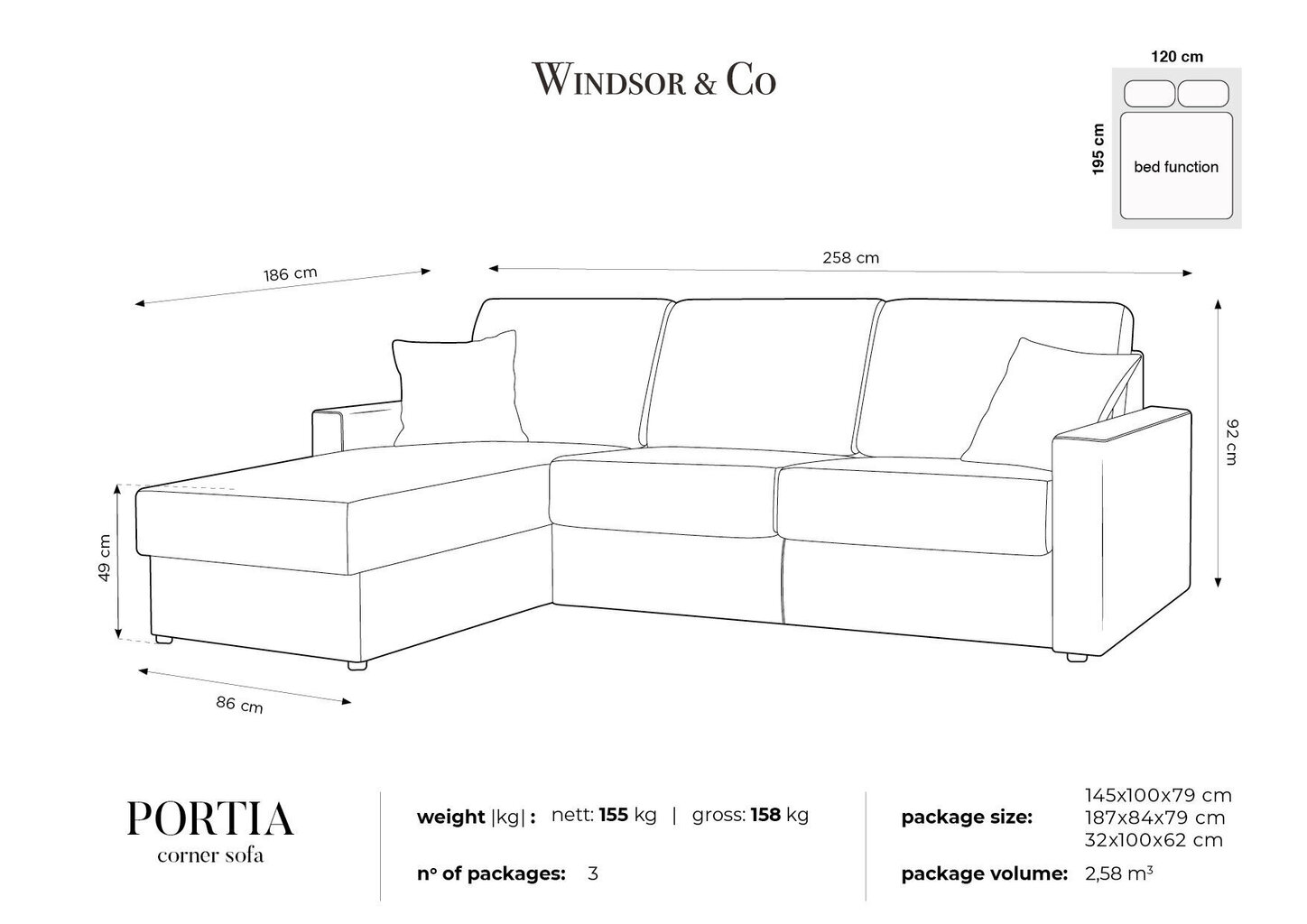 Pehme nurgadiivan Windsor&Co Portia S, roheline hind ja info | Nurgadiivanid ja nurgadiivanvoodid | kaup24.ee