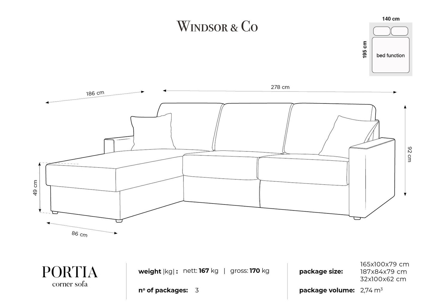 Pehme nurgadiivan Windsor&Co Portia M, kollane hind ja info | Nurgadiivanid ja nurgadiivanvoodid | kaup24.ee