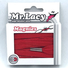 Mr.Lacy Magnies lapikud kingapaelad, punane, magnetots, 130 cm hind ja info | Rõivaste ja jalatsite hooldus | kaup24.ee