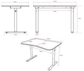 Игровой стол Arozzi Arena Fratello, черный цена и информация | Компьютерные, письменные столы | kaup24.ee