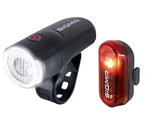 Набор велосипедных фонарей Sigma AURA 30+ Curve K-Set цена и информация | Велосипедные фонари, отражатели | kaup24.ee