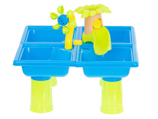 Пластиковый стол для игр с песком и водой + аксессуары цена и информация | Песочницы, песок | kaup24.ee