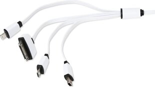 Omega кабел USB - microUSB/miniUSB/Lightning/Apple 30-pin 4in1 (OUCK4WB) цена и информация | Кабели и провода | kaup24.ee