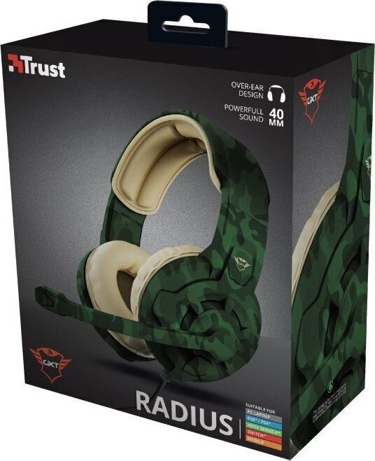 Trust GXT411C Radius/Camo 24359 цена и информация | Kõrvaklapid | kaup24.ee