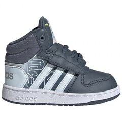 Spordijalatsid poistele Adidas Hoops Mid 2.0 I, hallid FW4925 цена и информация | Детская спортивная обувь | kaup24.ee