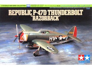 Tamiya - Republic P-47D Thunderbolt "Razorback", 1/72, 60769 hind ja info | Klotsid ja konstruktorid | kaup24.ee