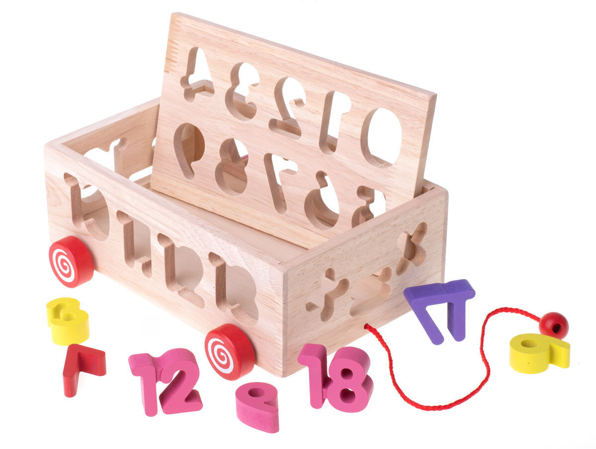 Puidust sorteerija numbritega hind ja info | Arendavad mänguasjad | kaup24.ee