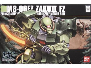 Сборная пластиковая модель Bandai - HGUC MS-06FZ Zaku II Custom, 1/144, 58262 цена и информация | Конструкторы и кубики | kaup24.ee