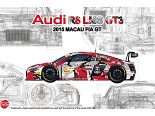 Пластиковая сборная модель NuNu Audi R8 LMS GT3 2015 FIA GT3 World Cup, 1/24. 24028 цена и информация | Конструкторы и кубики | kaup24.ee