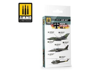 Набор акриловых красок Ammo Mig Modern Luftwaffe Vol 1 Set. АМИГ7241 цена и информация | Принадлежности для рисования, лепки | kaup24.ee