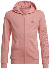 Adidas Džemprid G Lin Fz Hoodie Pink HE1968 HE1968/140 цена и информация | Свитеры, жилетки, пиджаки для девочек | kaup24.ee