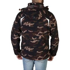 Geographical Norway - Techno-camo_man 68149 TECHNO-CAMO_MAN_KAKI-ORANGE-XL hind ja info | Meeste joped | kaup24.ee