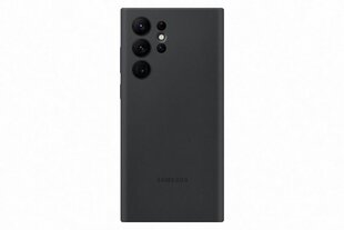 PS908TBE Silicone Cover for Samsung Galaxy S22 Ultra Black цена и информация | Чехлы для телефонов | kaup24.ee
