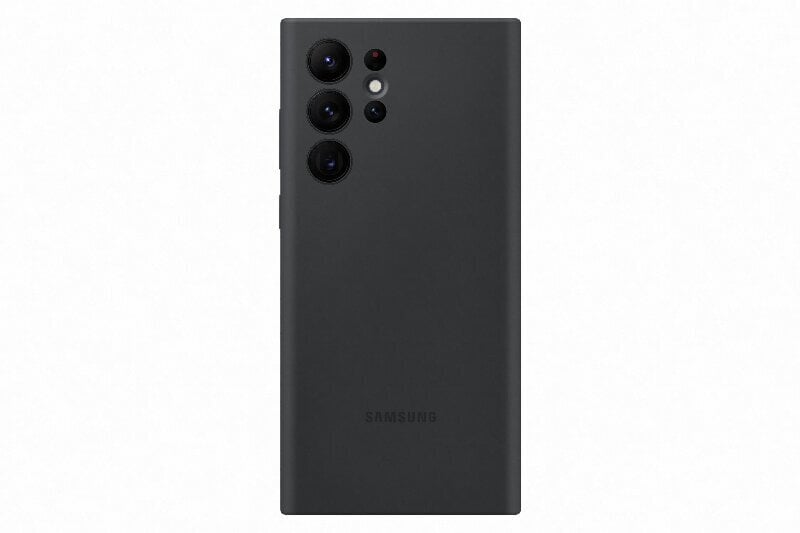 PS908TBE Silicone Cover for Samsung Galaxy S22 Ultra Black цена и информация | Telefoni kaaned, ümbrised | kaup24.ee