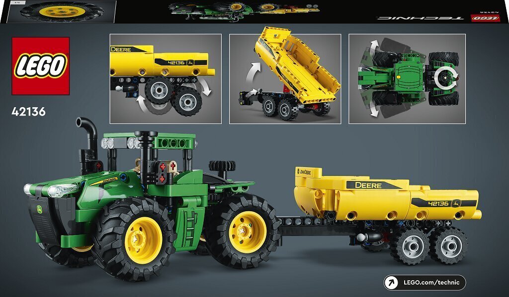 42136 LEGO® Technic John Deere 9620R 4WD traktor цена и информация | Klotsid ja konstruktorid | kaup24.ee