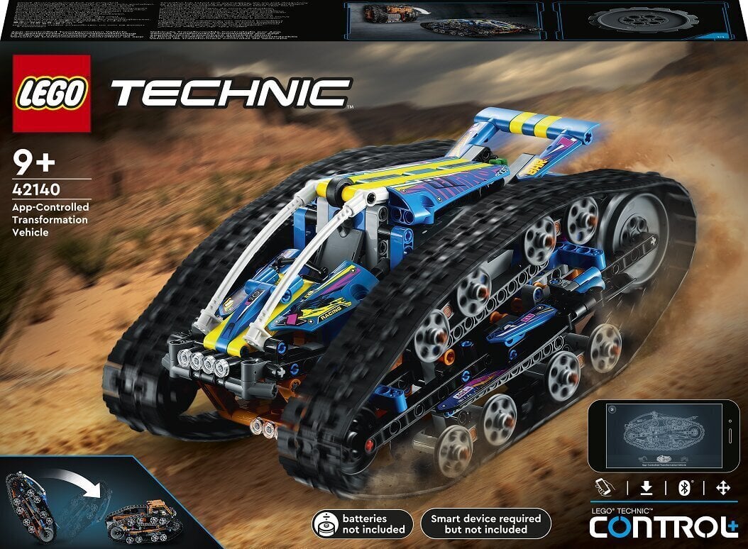 Машина-трансформер на дистанционном управлении 42140 LEGO® Technic цена |  kaup24.ee