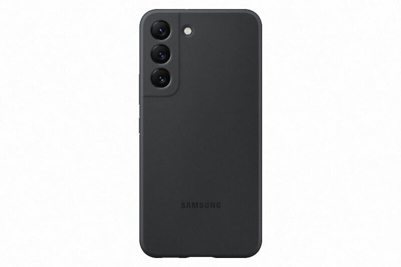 PS901TBE Silicone Cover for Samsung Galaxy S22 Black цена и информация | Telefoni kaaned, ümbrised | kaup24.ee