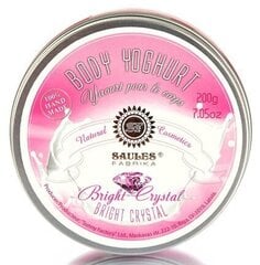 Увлажняющий йогурт для тела BRIGHT CRYSTAL Saules Fabrika, 200 г цена и информация | Кремы, лосьоны для тела | kaup24.ee