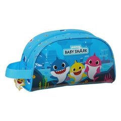 Школьный несессер Baby Shark, светло-синий цена и информация | Школьные рюкзаки, спортивные сумки | kaup24.ee