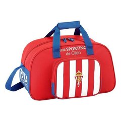 Spordikott Real Sporting de Gijón Valge Punane (23 L) цена и информация | Рюкзаки и сумки | kaup24.ee