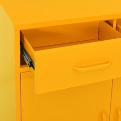 vidaXL Hoiukapp, kollane, 80x35x101,5cm, teras hind ja info | Elutoa väikesed kapid | kaup24.ee