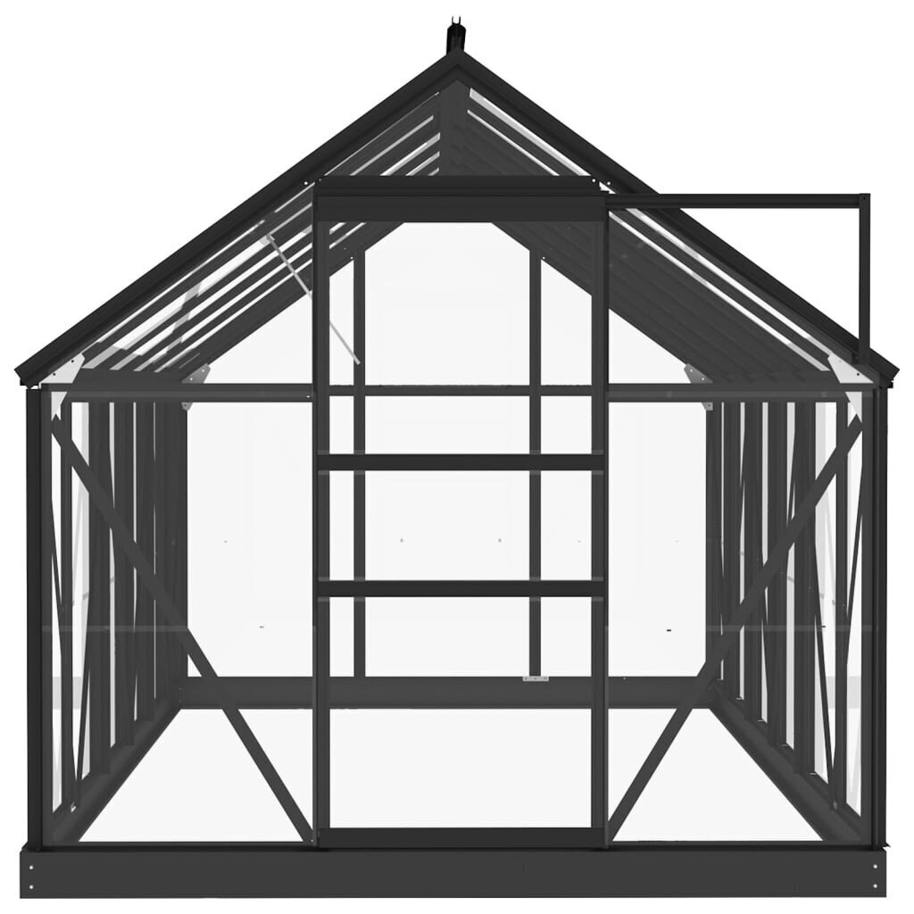 vidaXL kasvuhoone antratsiit 155x298x191cm alumiinium ja klaas hind ja info | Kasvuhooned | kaup24.ee