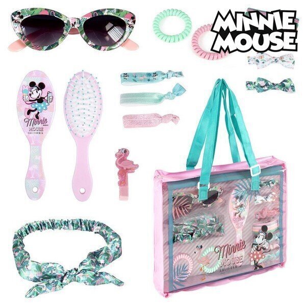 Tarvikutega WC-kott Minnie Mouse (17 pcs) hind ja info | Laste aksessuaarid | kaup24.ee