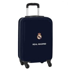 Чемодан для ручной клади Real Madrid C.F., тёмно-синий, 20'' цена и информация | Чемоданы, дорожные сумки | kaup24.ee