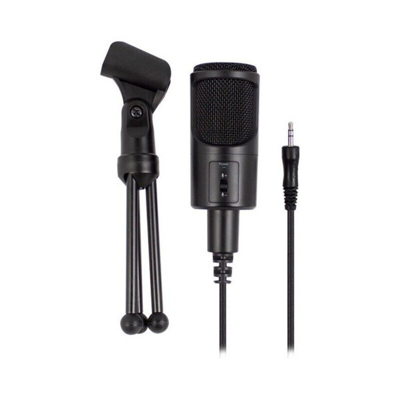 Lauamikrofon Ewent EW3552 3.5 mm Must hind ja info | Mikrofonid | kaup24.ee