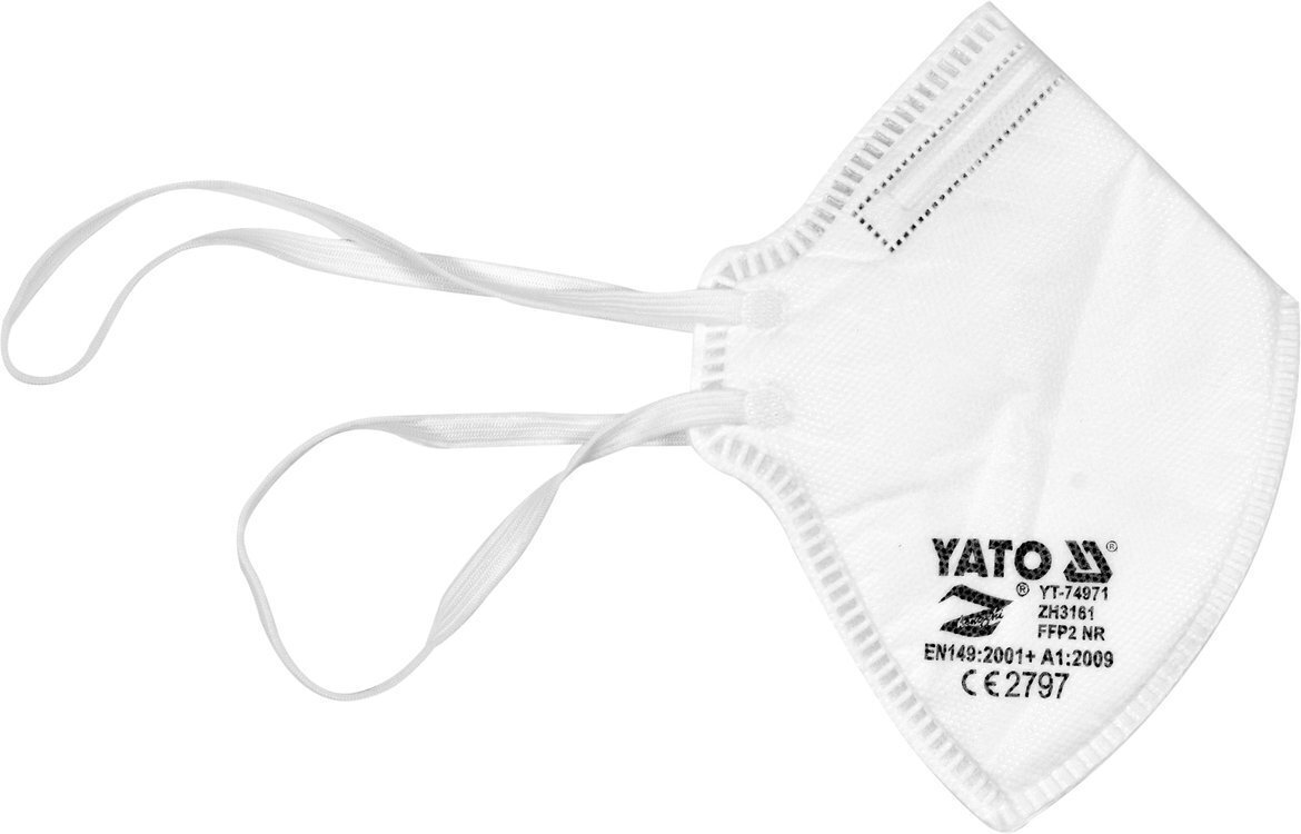 Respiraatorid-mask ilma ventiilita 5 tk. FFP2 CE Yato (YT-74971) hind ja info | Peakaitsmed | kaup24.ee