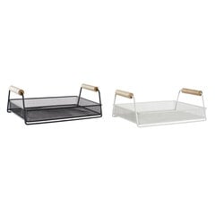 Padėklas DKD Home Decor, medžio, metalinis (2 pcs) (31.5 x 20 x 11 cm) цена и информация | Посуда, тарелки, обеденные сервизы | kaup24.ee