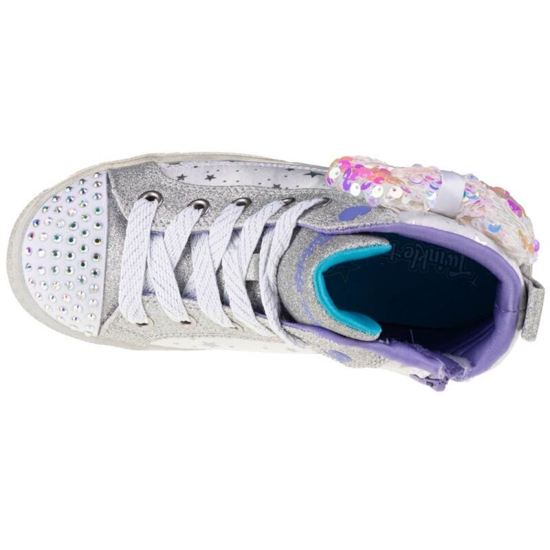 Tüdrukute saapad Skechers Shuffle Brights 2.0 Jr 314015L-WSL, hall hind ja info | Laste saapad | kaup24.ee